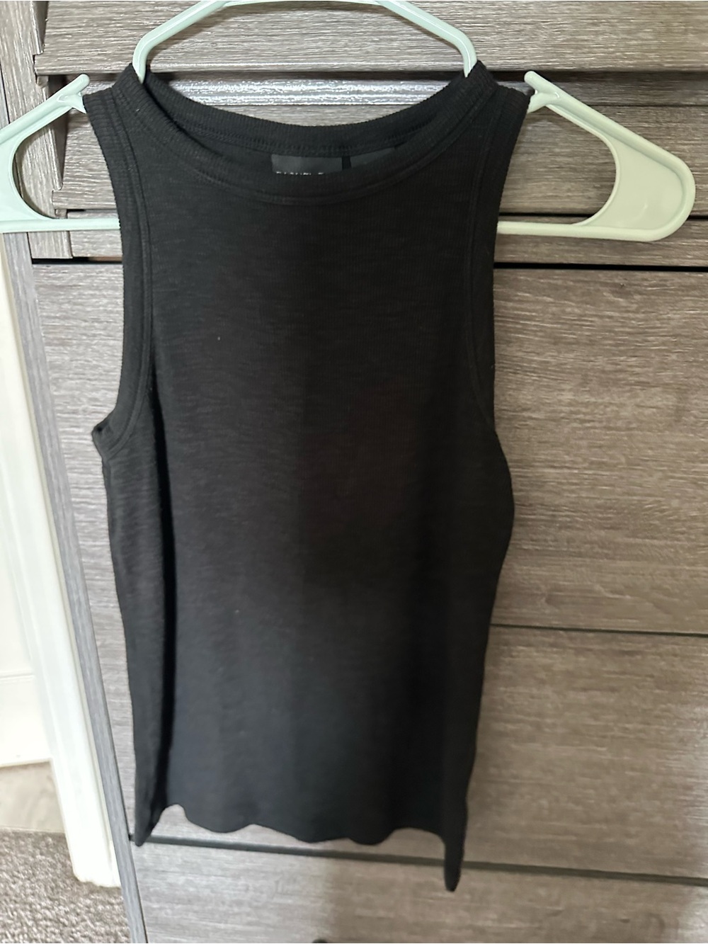 Rachel Zoe Black Ribbed Sleeveless Tank